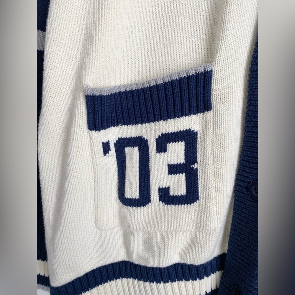 Anthropologie The Wild Collective NY Yankees MLB Cardigan Sweater (Size M) - NWT - Picture 7 of 10